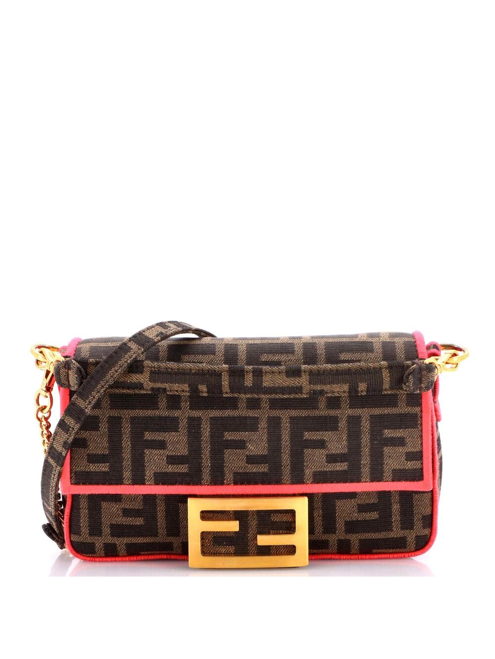 Fendi Baguette Nm Bag Zucca Canvas Mini #255327F21B